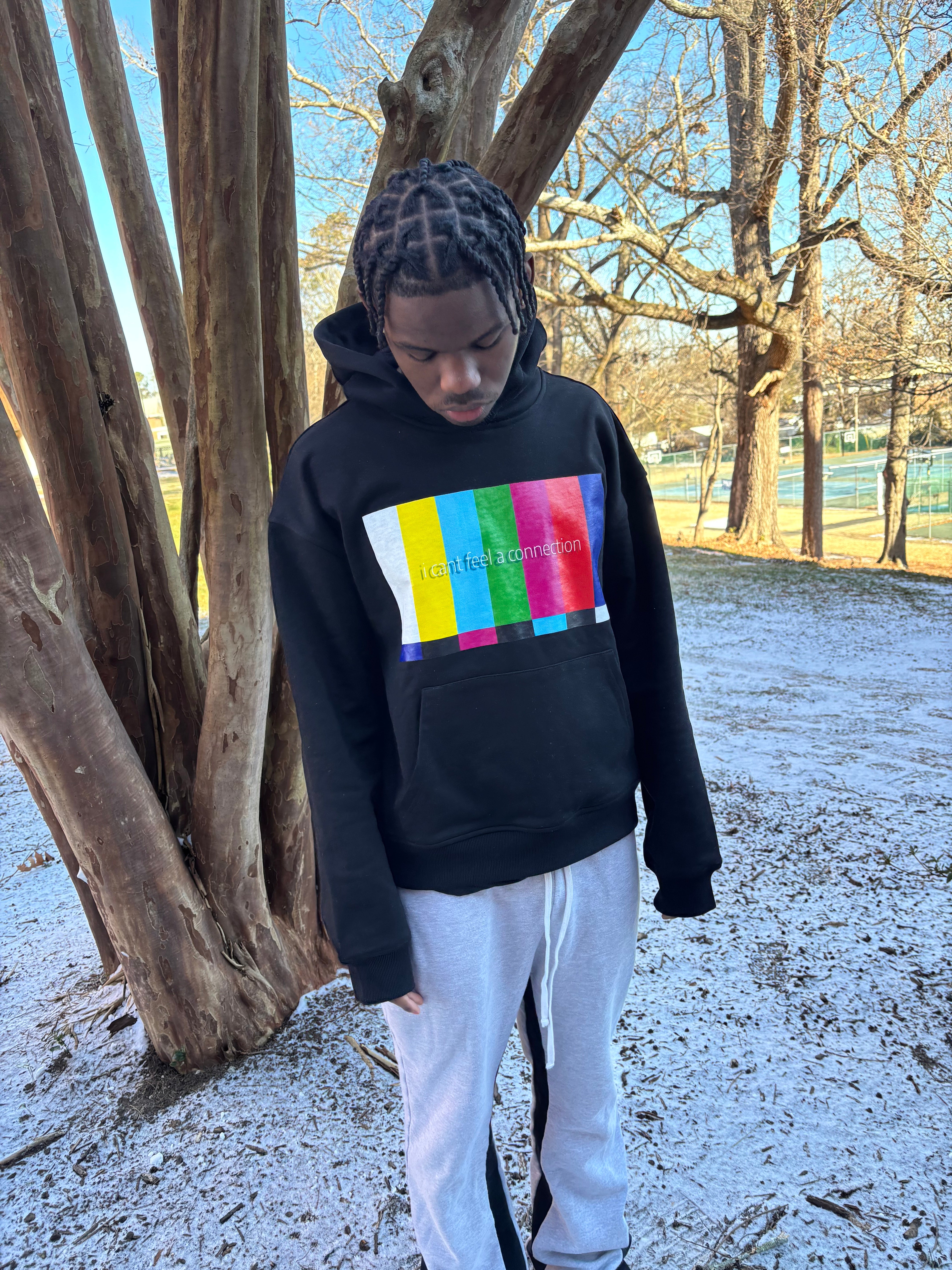 "Connection" Hoodie Black