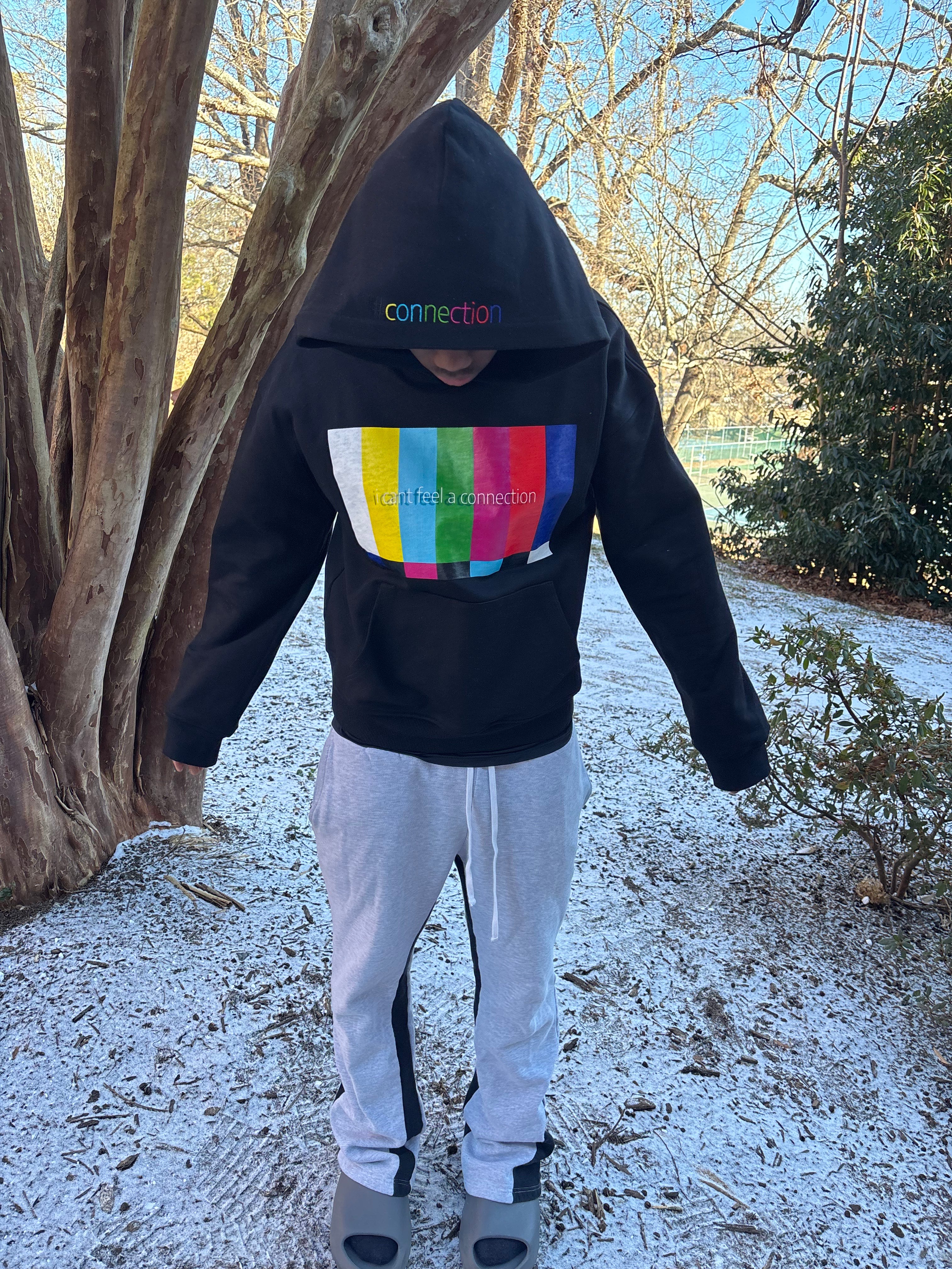 "Connection" Hoodie Black