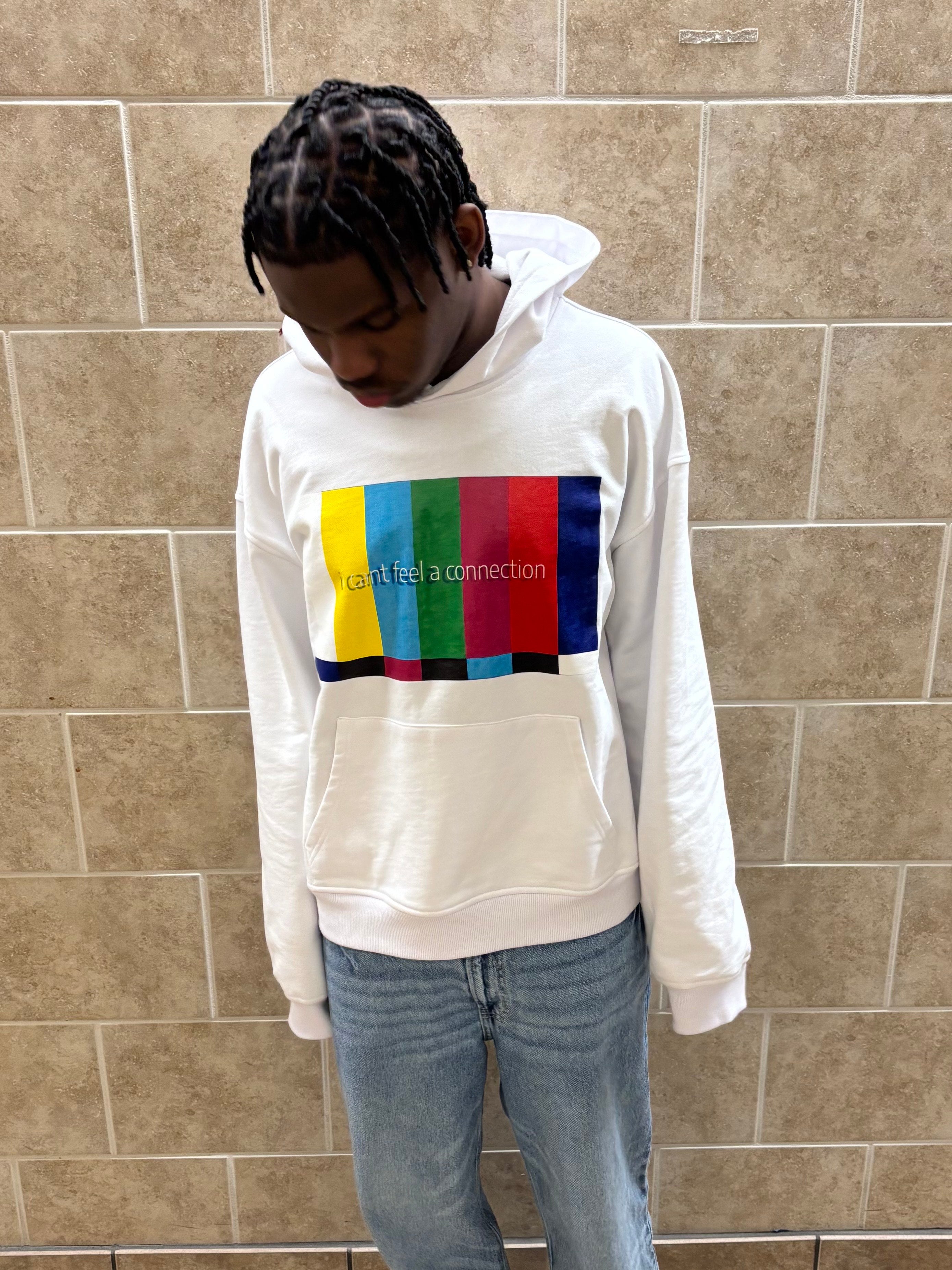 "Connection" Hoodie White